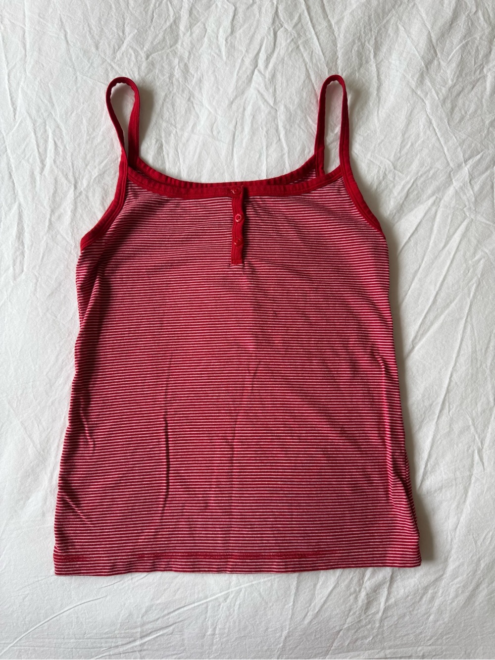 Uniqlo Striped Camisole - Red & White